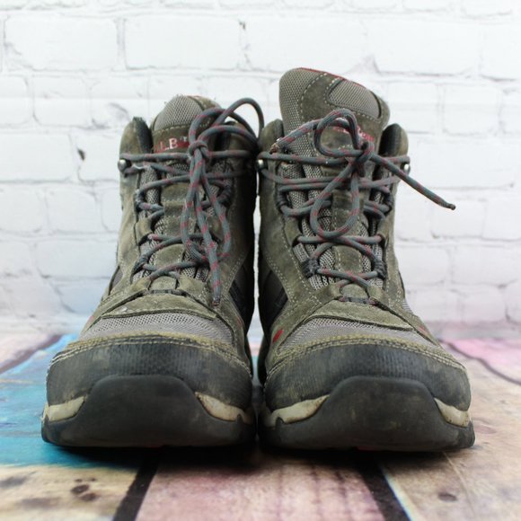 LL Bean Trail Model 4 Tek 2.5 Gray Suede Mesh Hiking Boots 9.5 M - Picture 5 of 11